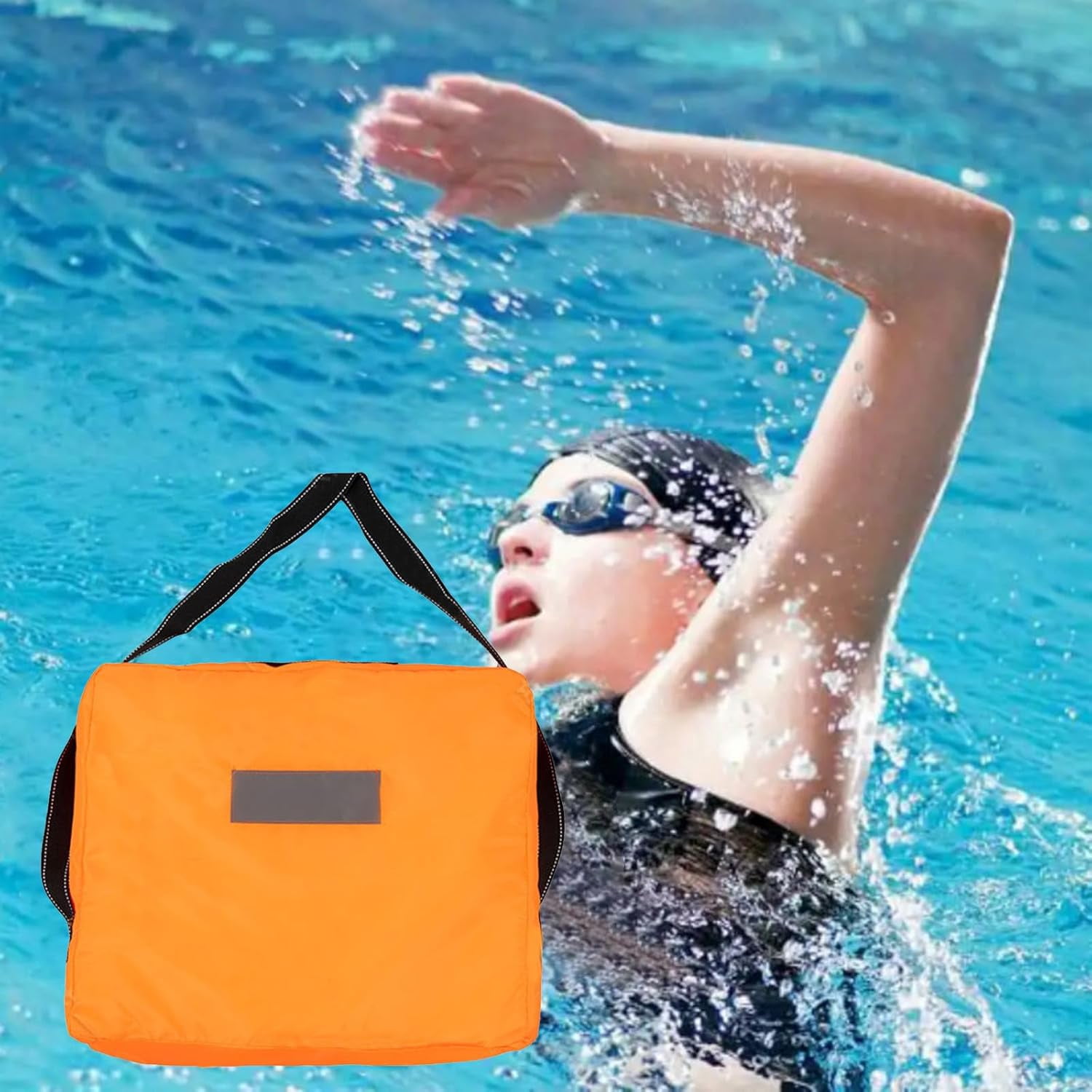 Throwable Boat Flotation Cushion, Waterproof Nylon Foam Seat Pad, Emergency Rescue Life Preserver for Kayak Canoe Swimming Safety (1 PC, Yellow)