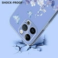thumbnail image 4 of Compatible with iPhone 15 Pro Max Case Clear with Flower Design, Cute Soft Silicone TPU Floral Aesthetic Women Girls Transparent Protective Shockproof Anti-Scratch Anti-Yellow Phone Cover, A, 4 of 9