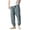 Light Blue, variant on Casual Pants for Men, Elastic Waistband, Adjustable Drawstring, Tapered Full Length, 2 Pockets, for Home Daily Wear
