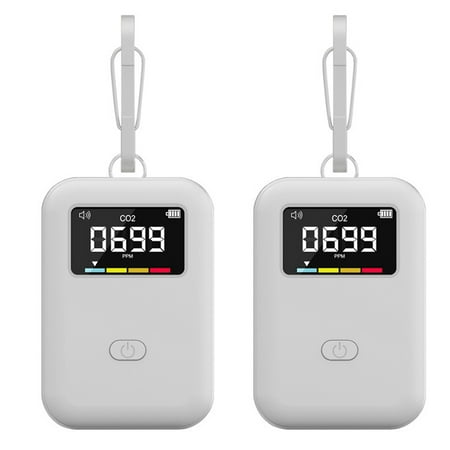 

2X Mini Indoor Carbon Dioxide Concentration Detector Portable Quality Monitoring CO2 Detector