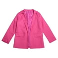 thumbnail image 3 of TAIAOJING Girls Solid Blazer Jacket Jacket Long Sleeve Notched Collarss/Lapel With Inner Pocket Open Front Casual Kids Suit 11-12 Years, 3 of 9