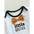 thumbnail image 5 of Seyurigaoka 3Pcs Baby Boys Outfit, Letters Romper + Cartoon Fox Print Pants + Hat, 5 of 8