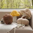 thumbnail image 6 of Phantoscope Mushroom Shaped Throw Pillow, Teddy Fleece Plush Decorative Accent Cushion, 16 x 14 inch, Beige, Cute Summer Home Decor for Couch, Sofa, Bed & Chair, 6 of 6