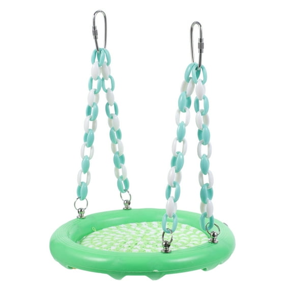 Parrot Cage Hanging Swing for Parakeets Cockatiels Bird Plaything with Hammock Style 1 Set
