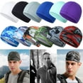 thumbnail image 6 of 17 Colors Odorless Sweat-absorbent No Discoloration Sweat Wicking Cycling Running Hat Breathable Caps Outdoor Cooling Cap 1, 6 of 8