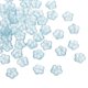 thumbnail image 1 of Perlas de Flor de Vidrio Aleatorias Uxcell, Perlas Florales Transparentes, Perlas Hibisco Azules, 1 of 6