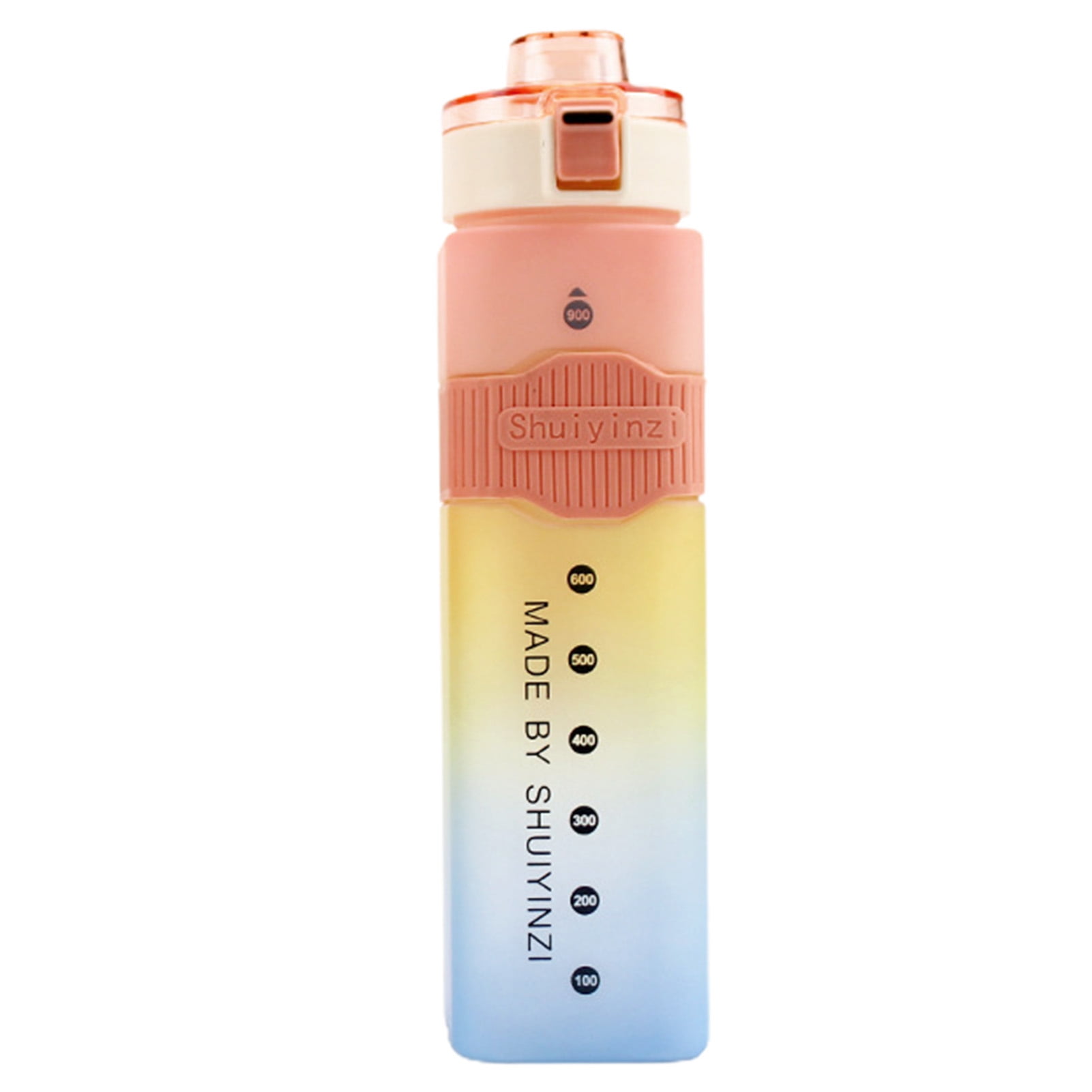 Hesroicy 250ml Straw Bottle with Lanyard Cute Design Portable