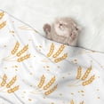 thumbnail image 2 of Pofeuu Wheat Print Puppy Blanket,Dog Blankets,Pet Blanket Cozy Cat Blankets for Indoor Cats, Fuzzy Pet Blanket for Kitten Doggy Dog Blankets-Small, 2 of 8