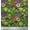 Forest Green, variant on Soimoi Brown Poly Georgette Fabric Flower Artistic Print Fabric by the Yard 42 Inch Wide