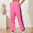 thumbnail image 2 of BODOAO Sweatpants for Women Jogger Baggy High Waist Drawstring Cinch Bottom Track Pant Casual Comfy Workout Pant with Pocket Thin Loose Sports Pants Comfortable Jogging Trousers with Pocket Pink Xl, 2 of 6