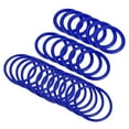 thumbnail image 1 of Unique Bargains 4cm 6mm 8.5cm Plastic Carnival Ringtoss Rings Game Hoop, Blue 24 Pack, 1 of 5