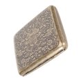thumbnail image 1 of Retro Double Sided Metal Cigarette Case Box for 20pcs Cigarette, Portable, Spring Clip Open Pocket Holder, Fashionable Present, Vintage Design, 1 of 7