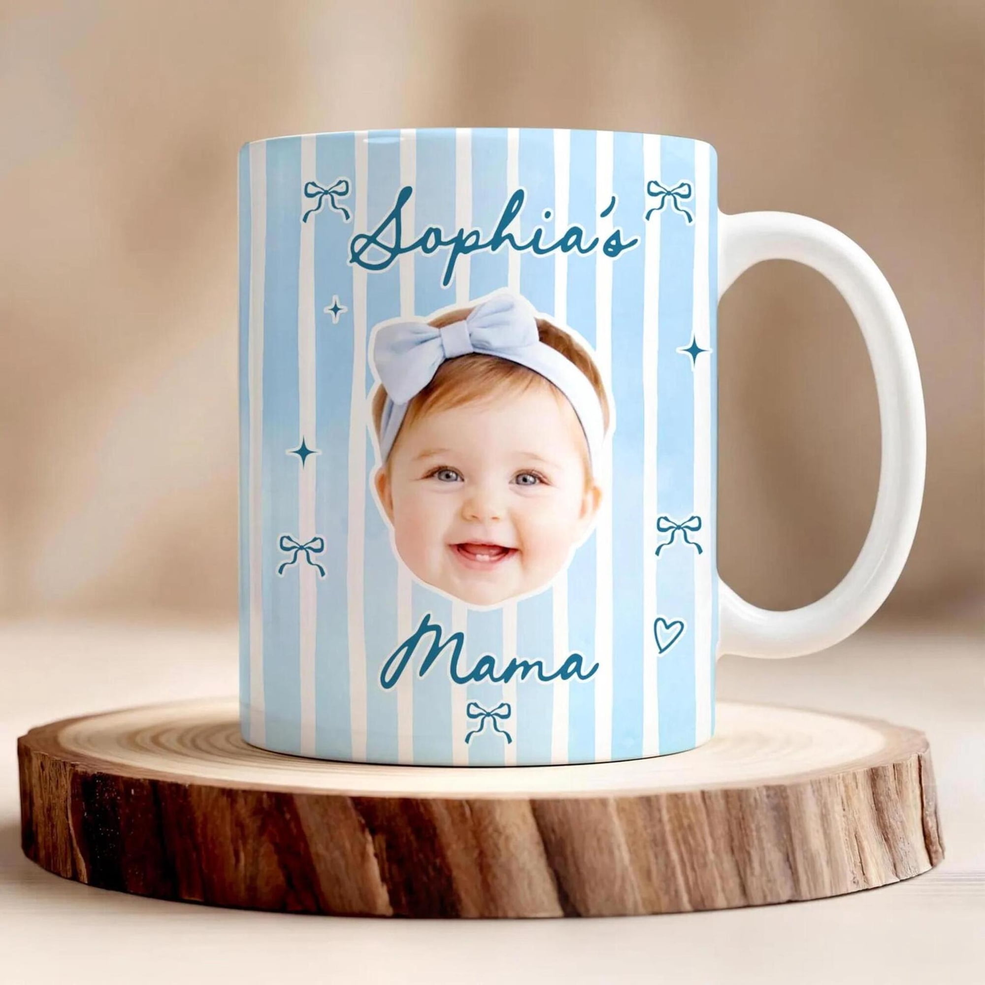 Personalized Face Photo, Custom Picture Coffee, New Grandparents Gift, AURORAVALLEY, 11oz-15oz Mug