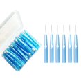 thumbnail image 2 of Juego de 60 Cepillos Cepillos Cepillos de Almacenamient Baoblaze Cepillo interdental portátil, 2 of 8