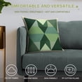 thumbnail image 4 of Green And Beige Modern Art Geometric Pillow Covers,Green And Beige Modern Art Geometric Throw Pillow Covers 20"×20" ,Living Room Sofa Couch Pillow Covers,Decorative Pillow Covers, 4 of 7