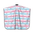 thumbnail image 2 of ZICANCN Hair Cutting Cape for Adults,Pastel Flowers Stripes Cape Salon Barber Cape for Hair Stylist Shampoo Capes Waterproof , 55x66 Inch, 2 of 7