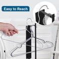 thumbnail image 5 of Clothes Hanger Organizer for Adults and Kids - Universal Hanger Storage Rack in Black, 5 of 5