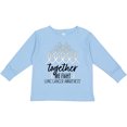 thumbnail image 3 of Inktastic Together, We Fight Lung Cancer Awareness Boys or Girls Long Sleeve Toddler T-Shirt, 3 of 5