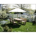 thumbnail image 2 of Red Cedar 27" Wide 10' Picnic Table with (4) 5' Backed Benches, 2 of 3