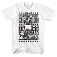 thumbnail image 1 of MUHAMMAD ALI-SIXFOURCHAMP-WHITE ADULT S/S TSHIRT-L, 1 of 2