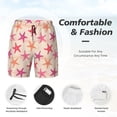 thumbnail image 5 of Balery Starfish Mens Swim Trunks Swim Shorts for Men Quick Dry Inseam Beach Shorts with Compression Liner Pocket-XX-Large, 5 of 9