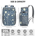 thumbnail image 3 of Astronaut Cooler Backpack - 20L Insulated Leakproof Soft Cooler Bag for Picnic, Camping & Travel, High-Capacity for 26 Cans, Space & Planet Aesthetic, 3 of 5