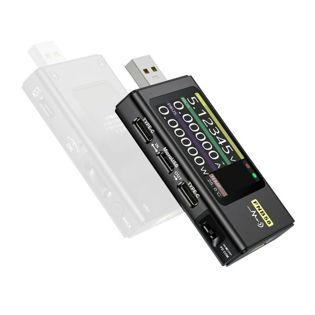 FNB58 FNB48 USB Tester Voltmeter Ammeter Fast Charge Detection Trigger Voltage Detector Battery Capacity Measurement Tool ,Updated USB Tester
