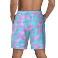 thumbnail image 3 of Kdxio Purple Dragon Scales Print Men'S Swim Trunks With Compression Liner 7 Inch Inseam Quick Dry Swim Shorts, 3 of 7