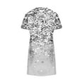 thumbnail image 5 of ZHUGeLI Womens Casual Tunic T-Shirt Dress Short Sleeve Summer Solid/Floral Dress, 5 of 6
