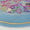 thumbnail image 3 of SAFAVIEH Bellagio Rio Floral Wool Area Rug, Light Blue/Multi, 7' x 7' Round, 3 of 11