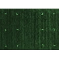 thumbnail image 1 of Ahgly Company Indoor Rectangle Abstract Emerald Green Contemporary Area Rugs, 2' x 5', 1 of 4