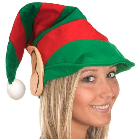 Elf Hat With Ears Striped 19384