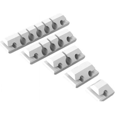 2023 Silicone Black Cable Organizer Cable Holder Mouse Pcs/Lot Cable Use Wire Management Cable Desk Charger 5 Holder U6K8 Holder