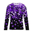 thumbnail image 4 of Blusas y camisas de manga larga con cuello redondo para hombre. Camiseta deportiva estampada para San Valentín. Camiseta de manga larga con cuello redondo. Blusas de licra para hombre., 4 of 5