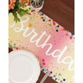 thumbnail image 3 of Happy Birthday Table Runner Birthday Centerpieces for Tables Birthday Party Sign Polka Dots Table Decoration, 3 of 5