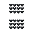 thumbnail image 4 of relayinert 12pcs/set Non Slide Grippers Multiple Shapes To Choose For Fit Non Slide Black Heart-shaped 2Set, 4 of 6