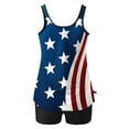thumbnail image 6 of Dihao Tankini Swimsuit For Women Summer Clearance Women's Independence Day Print Strappy Back Set Two Piece Swimsuits Sundress with Shorts 2 Piece Swimdress, 6 of 6