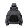 thumbnail image 1 of MHFRRA Sudadera con Capucha y Forro, Chaqueta con Cremallera, Jersey Suave y Cómodo para Uso Deportivo Informal Al Aire Libre Gris, 1 of 2