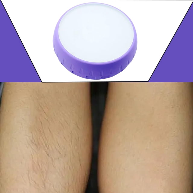 Herramienta Lavable Macarena borrador de pelo Exfoliación Portátil para Cuerpo Brazos Piernas Traseras violeta
