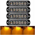 thumbnail image 1 of 4 Emergency Warning Lights for Vehicles, Emergency Lights for Trucks, Strobe Lights, 6 LED Surface Mount Waterproof, 1 of 5