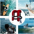 thumbnail image 4 of Automatic Inflatable Life Jacket for Adults Maximum Buoyancy Vest Emergency PFD Water Sports Gear, 4 of 9