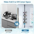 thumbnail image 7 of Alupssuc 4-Tier Rustproof Tension Shower Caddy, for Bathtub Shampoo Storage Bathroom Organizer, Adjustable Shower Shelves from 23 to 125 inches, with 4 Upgrade Large Capacity Adjustable Baskets, 7 of 7