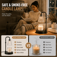 thumbnail image 2 of Mitzzllc Candle Warmer Lamp with Timer,Dimmer and Adjustable Height for Large Jar Candles,Includes 2 GU10 Bulbs, 2 of 10