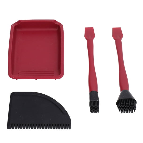 Multifunctional Glue Applicator Woodworking Brush Tool Soft Silicone Wood  Glue Spreader Brush & Tray Thin Non