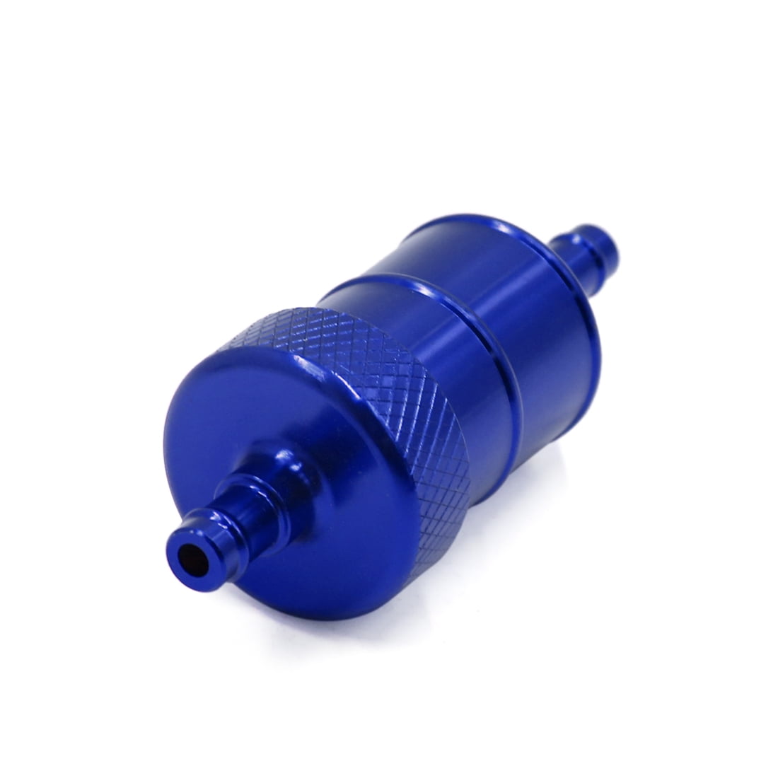 Blue Metal Motorcycle Inline Gas Oil Fuel Filter Fit for 8mm Inner Dia