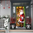 thumbnail image 4 of Merry Christmas Door Sticker Christmas Hanging Banner Santa Door Sticker Xmas Christmas Door Decorations for House Wall Door Winter Holiday Party Supplies, 4 of 15