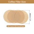 thumbnail image 2 of 800 Count 2.4" Disposable Paper Percolator Coffee Filters Natural Unbleached Wood Fiber,Brown, 2 of 6