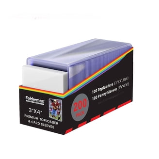 foldermax card sleeves mtg black 160 Sleeves/Black Standard Size Board Game Trading Card Slee Card collections store They are perfect for grading submissions and bulk storage Foldermax 160 Sleeves/Black Standard Size