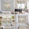 thumbnail image 6 of Kitchenware Kitchen Curtains Sets for Windows 36 Inch Length, Vintage Kitchen Cooking Tool Retro Beige Rod Pocket Window Treatments Tier Curtains and Valances Set for Bedroom/Bathroom, 6 of 8