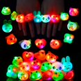 thumbnail image 1 of Anillos de iluminación CCINEE, LED parpadeantes, de goma animal, 24 unidades, 1 of 8